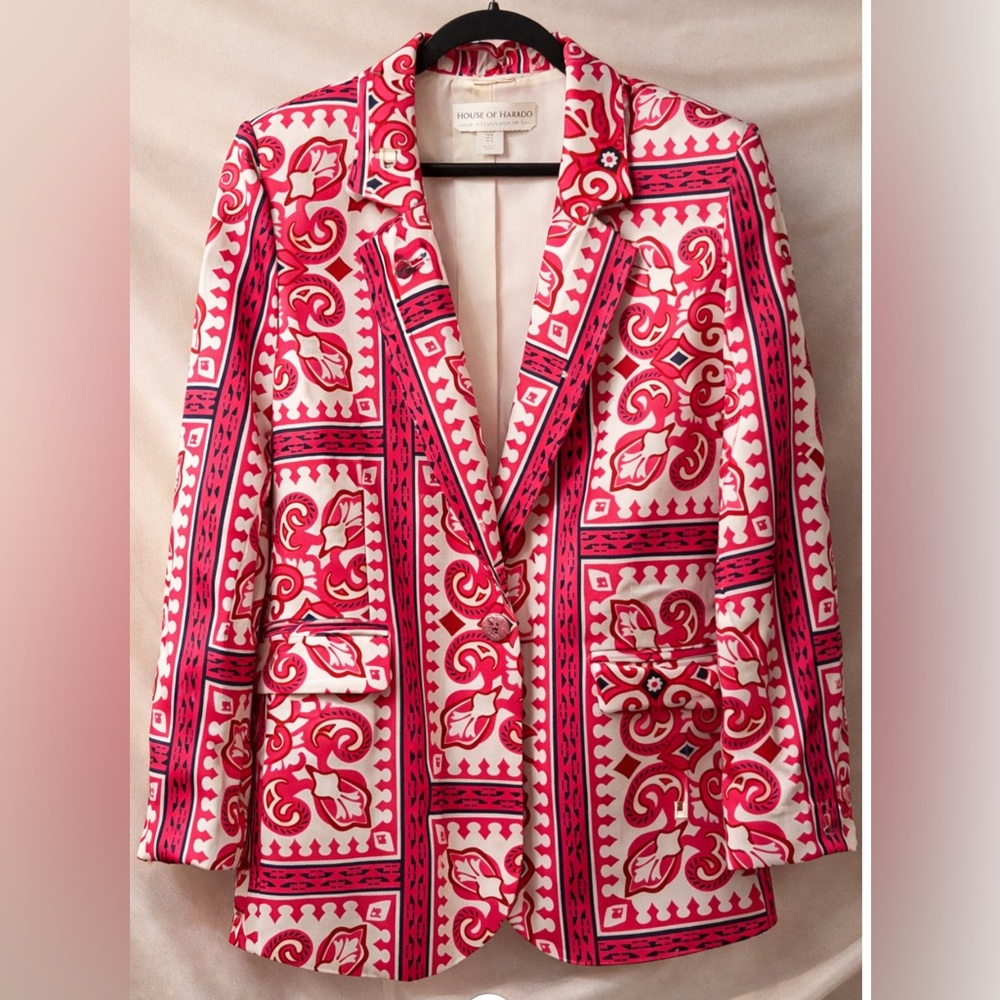 House of Harlow 1960 silk like pink jacket   Size M